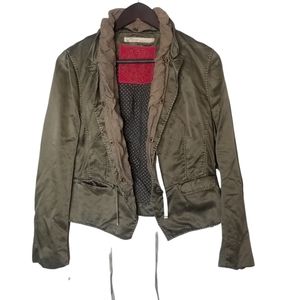 Pleasant Blue Willi's green military style jacket Size Medium